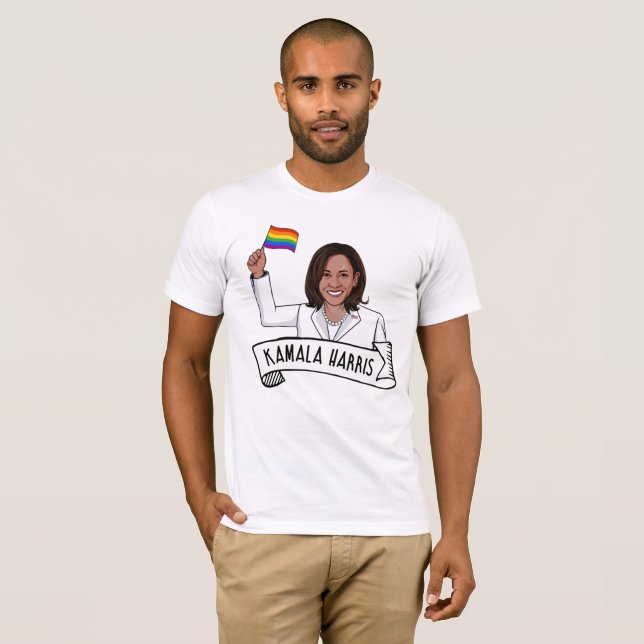Camiseta Kamala Harris Pride (Frente Completa)
