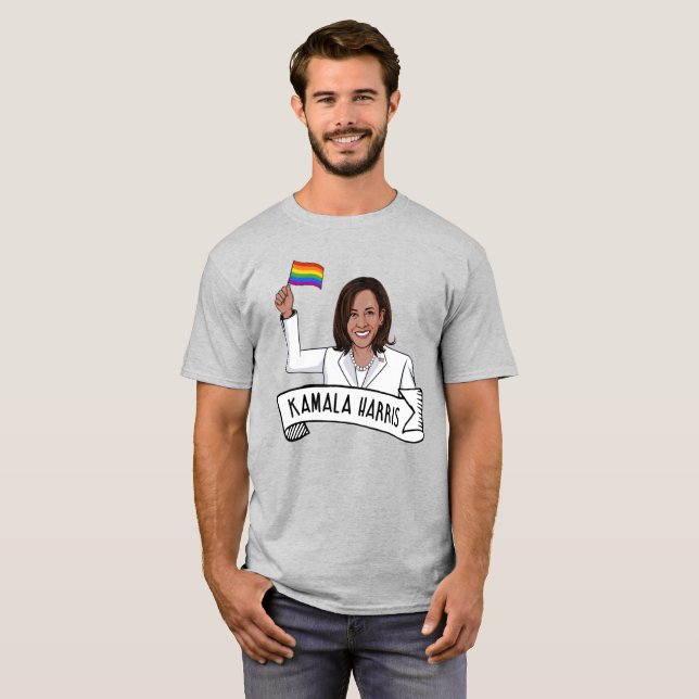 Camiseta Kamala Harris Pride (Frente Completa)