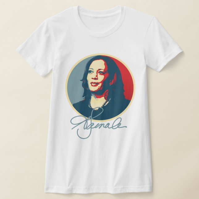 Camiseta Kamala Harris - Retrato de assinatura (Postura )