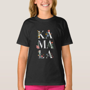 Camiseta Kamala Harris Votação Botânica 2024 Floral Eleitor