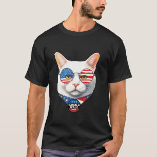 Camiseta Kamala Harris Walz 2024 para Presidente Cat Ladies
