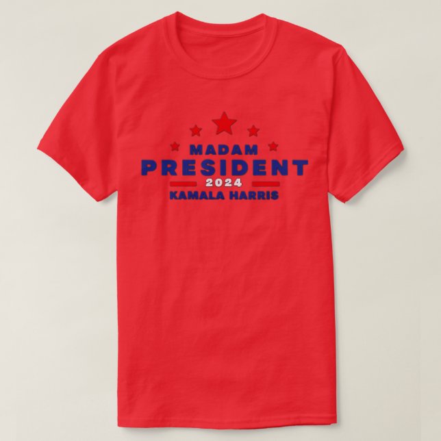 Camiseta Kamala Madam 2024 TShirt (Frente do Design)