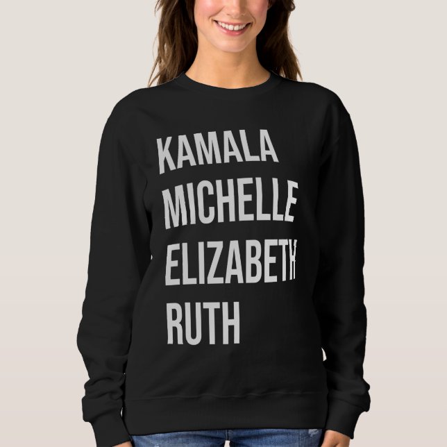 Camiseta Kamala, Michelle, Elizabeth & Ruth (Frente)