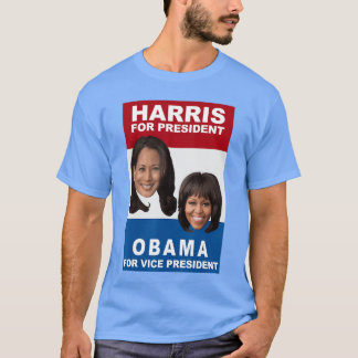 Camiseta Kamala Michelle Obama 2024 Obama 2024 Eleição Sma