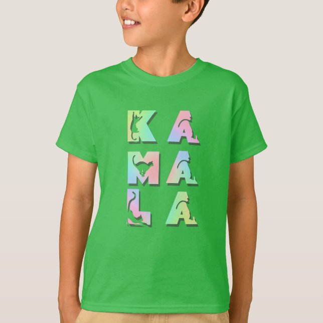 Camiseta KAMALA no Cat Alphabet 2 (Frente)