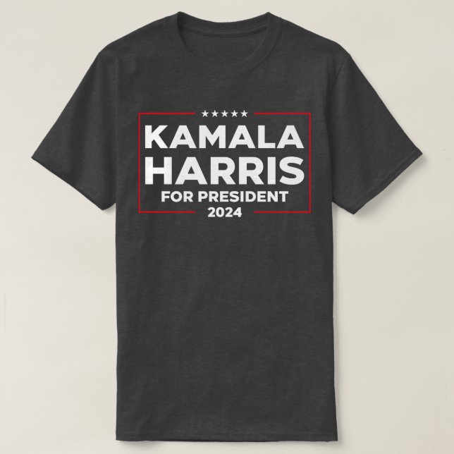 Camiseta Kamala Para 2024 Crianças (Frente do Design)