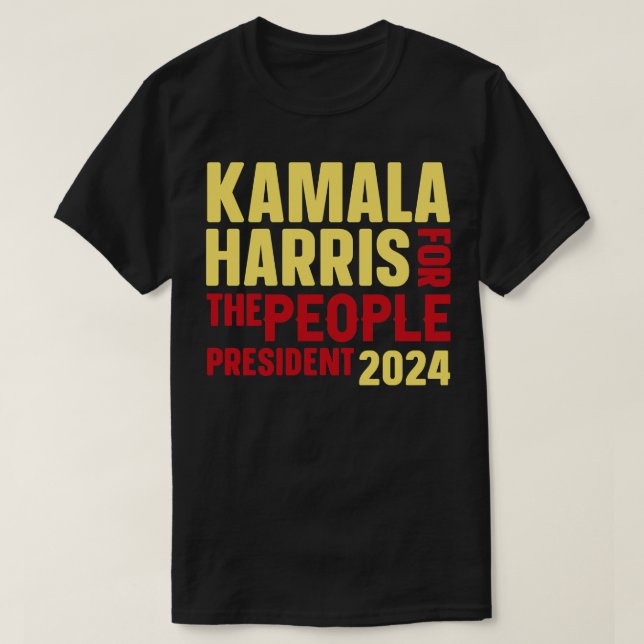 Camiseta Kamala para as pessoas (Frente do Design)