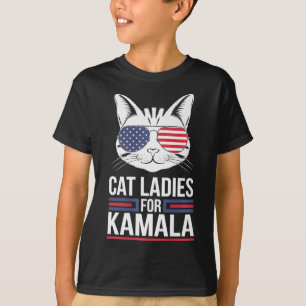 Camiseta Kamala Para Presidente - Cat Lady Uni Premium
