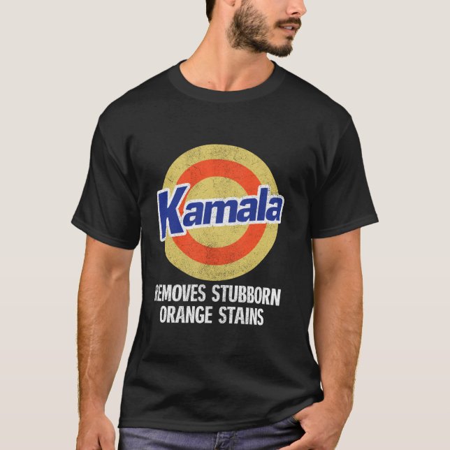 Camiseta Kamala Remove Stubborn Orange Stain Kamala Harri (Frente)