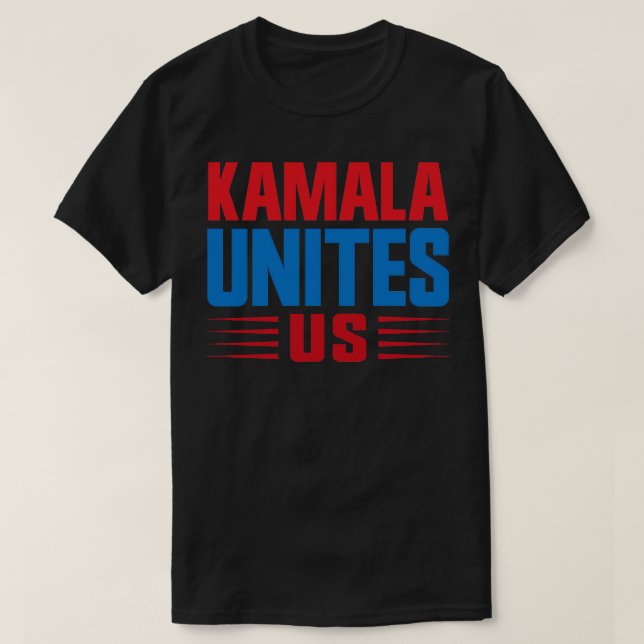 Camiseta Kamala une EUA 1 (Frente do Design)