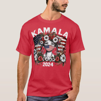 Camiseta Kamala Vintage Floral Feminina Primeira Mulher 2