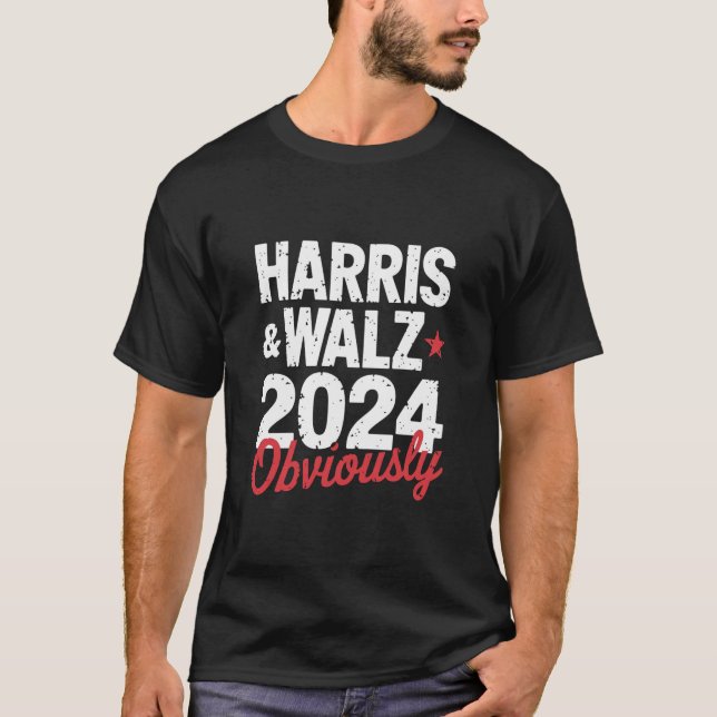 Camiseta Kamala Walz Obviamente 2024 Harris Waltz 2024 (Frente)