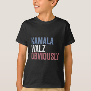 Camiseta Kamala Walz Obviamente Dia da Eleição 2024