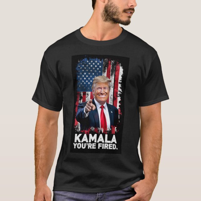 Camiseta Kamala You'Re Fired 	 Get Over It Trump (Frente)