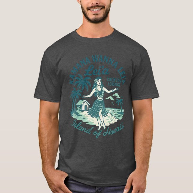 Camiseta Kamana Wanna Lei A Cocktail Lounge (Frente)