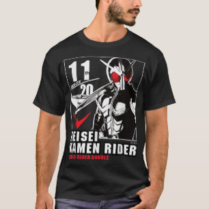 Camiseta Kamen Rider W Heisei Rider Aniversário