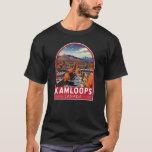 Camiseta Kamloops Canada Viagem Art Vintage<br><div class="desc">Kamloops retro vetor viagem design. Copenhagen,  Kamloops é uma cidade canadense na Colúmbia Britânica,  onde os rios North e South Thompson se encontram.</div>