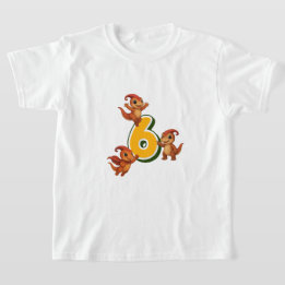 Camiseta Kammli Dino Birthday Shirt – 6 years