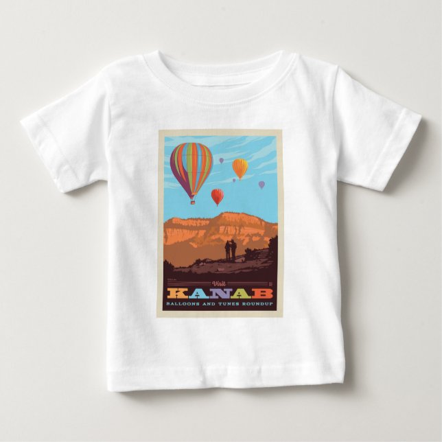 Camiseta Kanab, Utah | Balões E Tons Roundup (Frente)