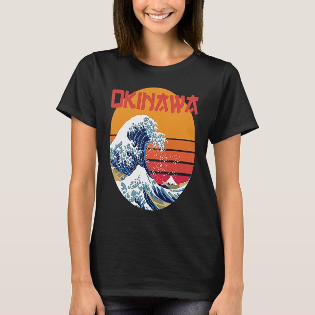 Camiseta Kanagawa Okinawa Japão (Frente)