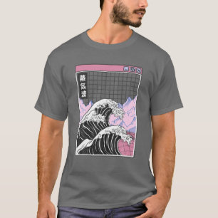 Camiseta Kanagawa Wave Japão Paisagem digital Anime Kawaii