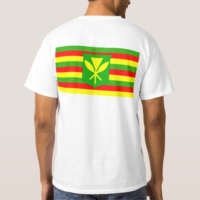 Camiseta Kanaka Maoli Flag (Verso)