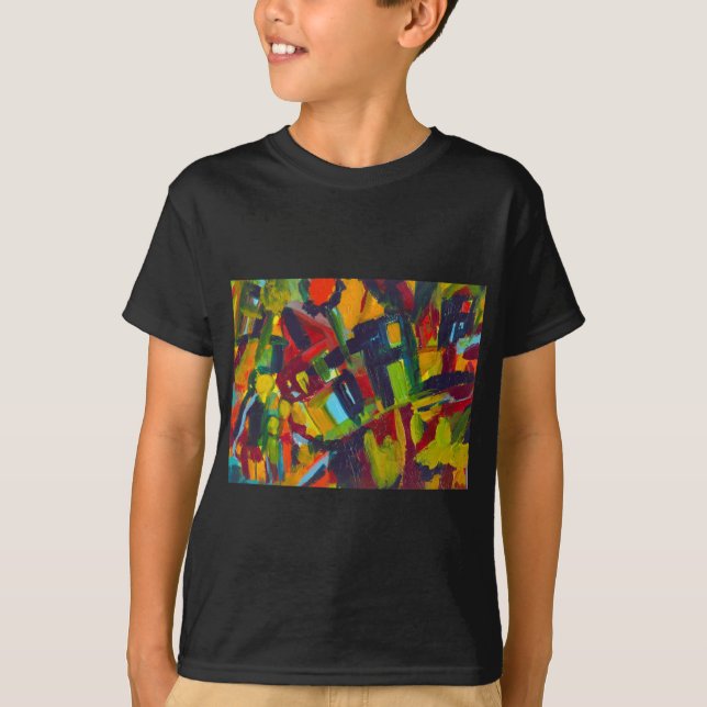 Camiseta Kandinsky 304 Abstrato Colorido (Frente)