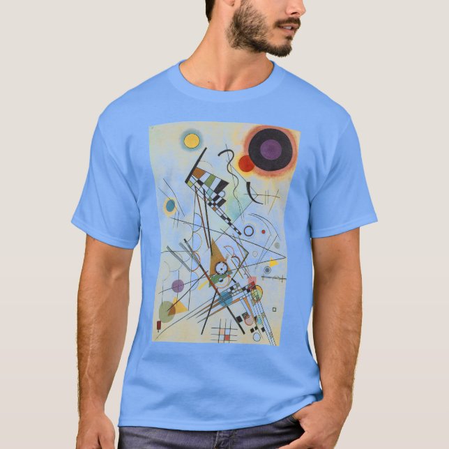 Camiseta Kandinsky Absract Expressionista Carolina Blue (Frente)