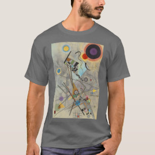 Camiseta Kandinsky Absract Expressionista Cinzas Escuras