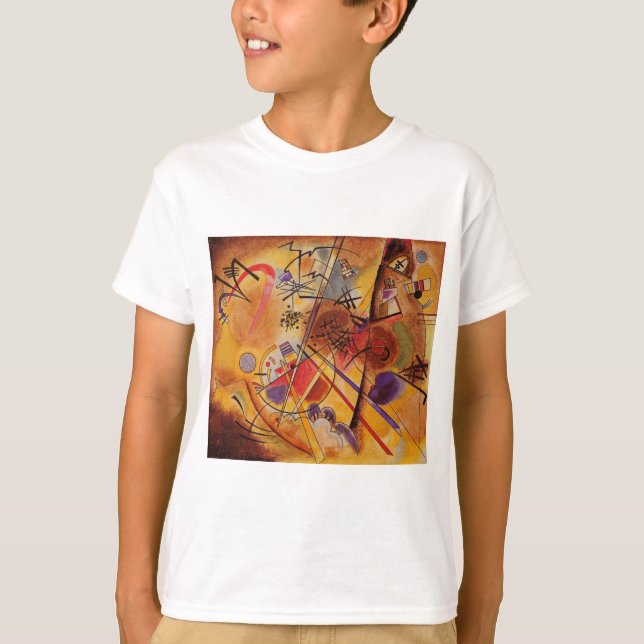 Camiseta Kandinsky Abstrato Trabalho de arte (Frente)