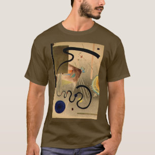 Camiseta Kandinsky Abstrato Trabalho de arte Brown