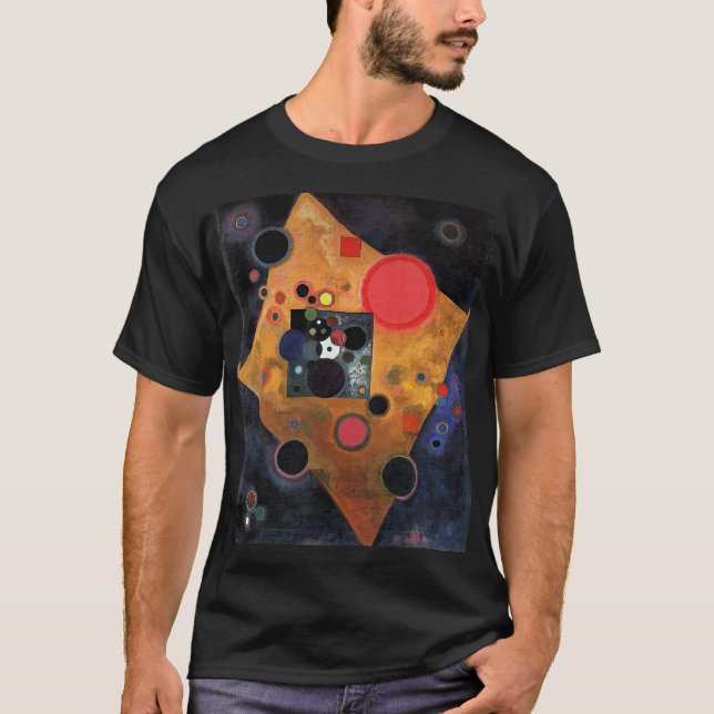 Camiseta Kandinsky - Acento em Rosa, (Frente)