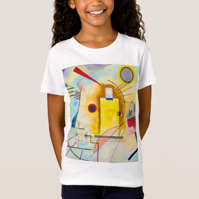 Camiseta Kandinsky amarelo-vermelho-azul (Frente)