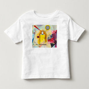 Camiseta Kandinsky amarelo-vermelho-azul