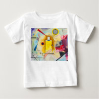 Kandinsky amarelo-vermelho-azul