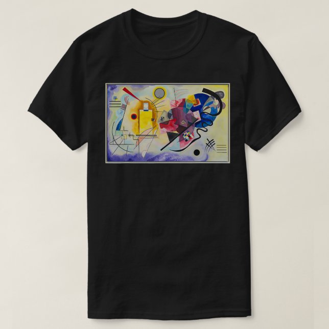 Camiseta Kandinsky AmareloVermelhoAzul (Frente do Design)