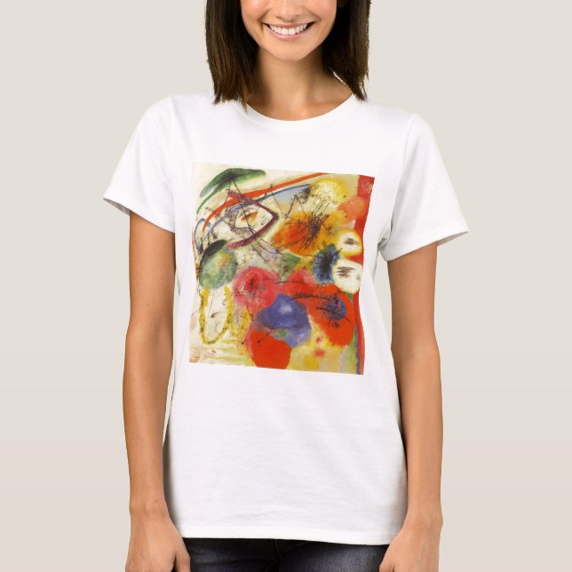 Camiseta Kandinsky Black Trakes Abstrato Painting (Frente)