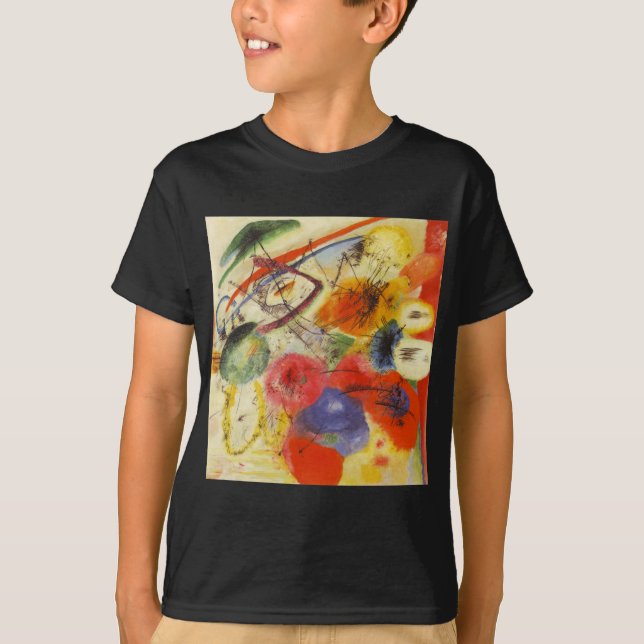 Camiseta Kandinsky Black Trakes Abstrato Painting (Frente)
