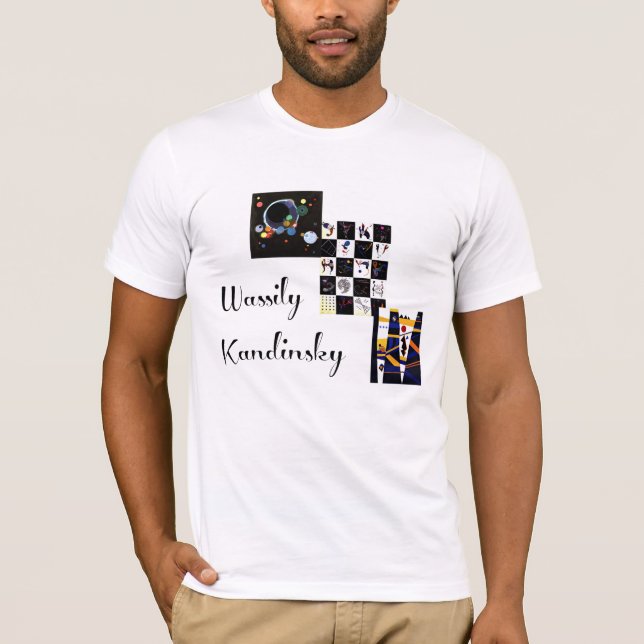 Camiseta Kandinsky - Colagem de sua obra de arte (Frente)