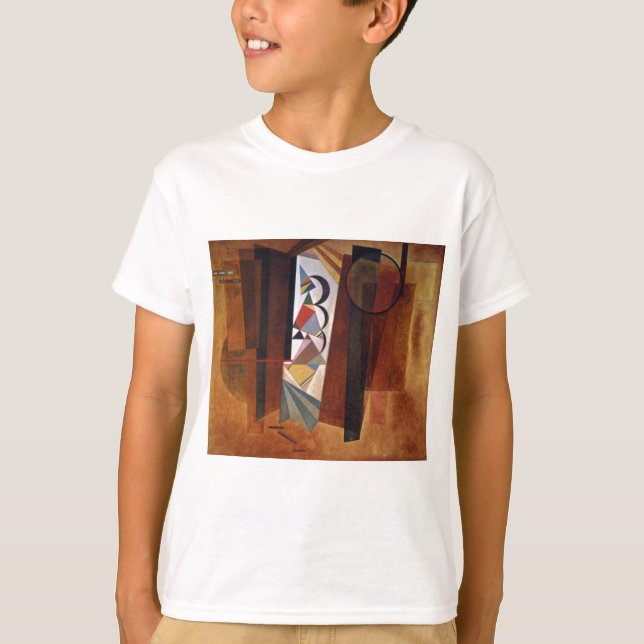 Camiseta Kandinsky Development in Brown Abstrato Painting (Frente)