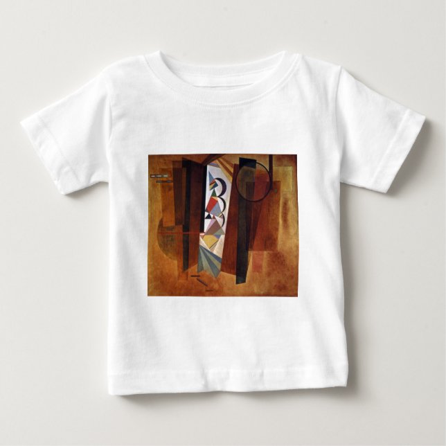 Camiseta Kandinsky Development in Brown Abstrato Painting (Frente)