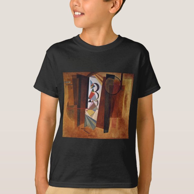 Camiseta Kandinsky Development in Brown Abstrato Painting (Frente)