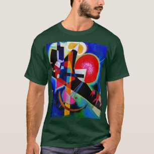 Camiseta Kandinsky em Abstrato Azul pintando Floresta Profu