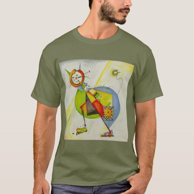 CAMISETA KANDINSKY - GATO ELÉTRICO (Frente)