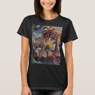 Camiseta Kandinsky Moscou I Cityscape Abstrato Black