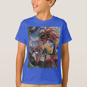 Camiseta Kandinsky Moscou I Cityscape Abstrato Deep Royal