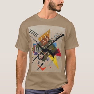 Camiseta Kandinsky Na Pintura Branca De Dois Abstrato