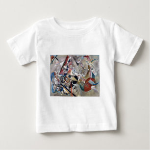 Camiseta Kandinsky Na Trabalho de arte Cinza Da Abstrato