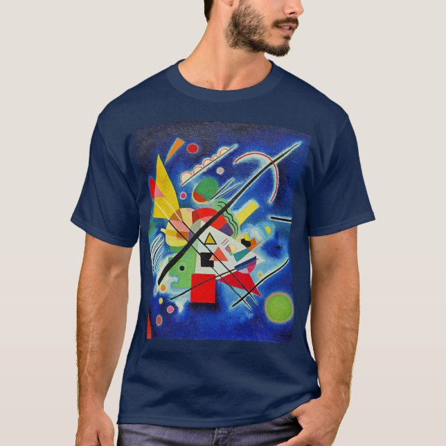 Camiseta Kandinsky - Pintura Azul (Frente)