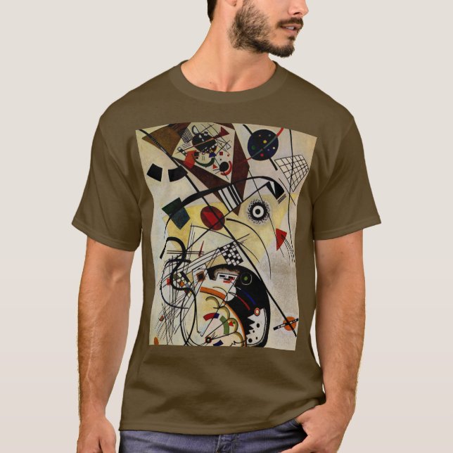 Camiseta Kandinsky Transverse Unbreak Line Brown (Frente)